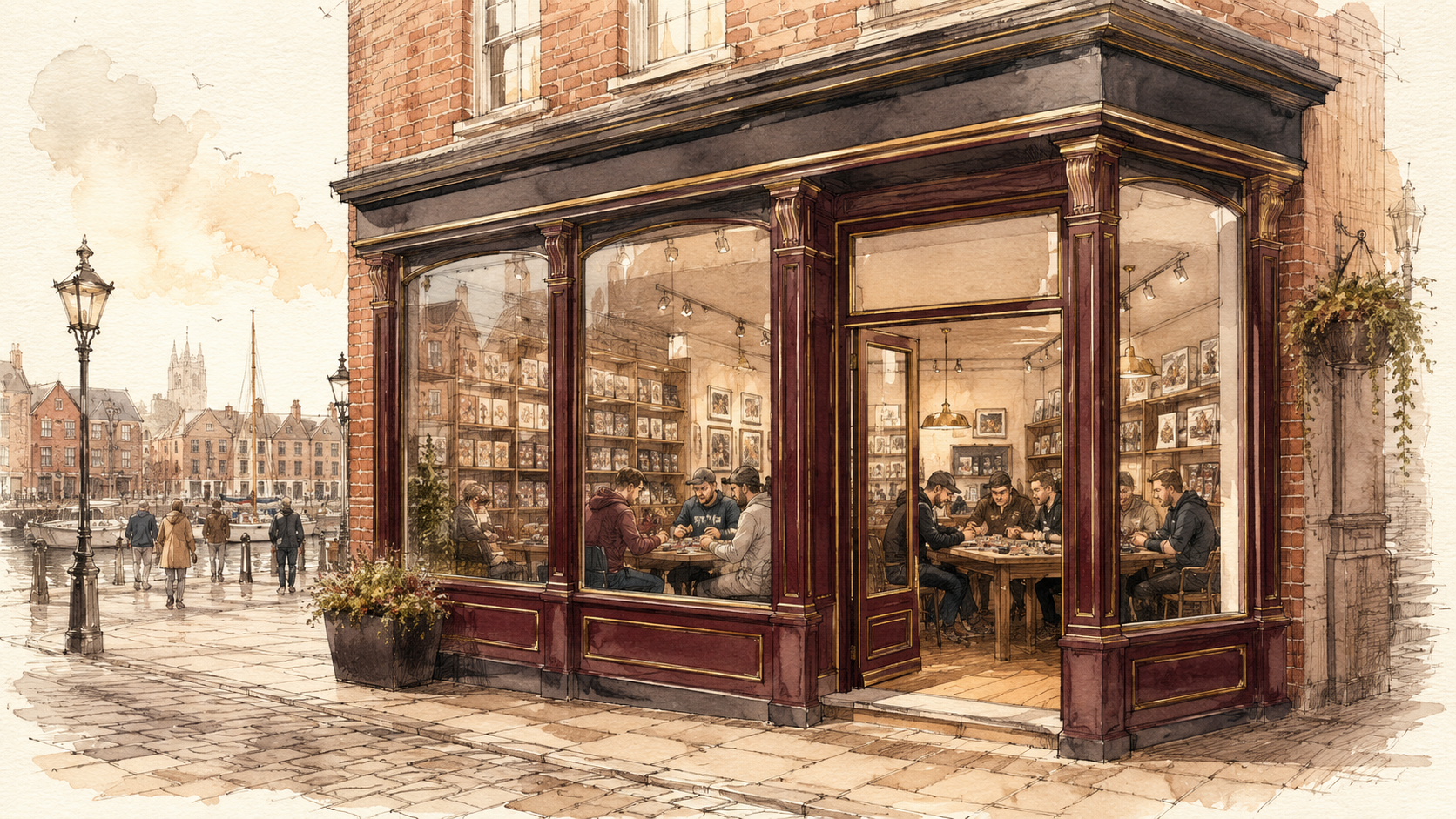 Architectural concept of The First Edition Collectibles community store in Hull